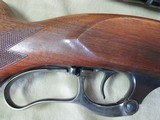 SAVAGE MODEL 99 LEVER ACTION RIFLE 300-SAVAGE CALIBER MANUFACTURED IN 1953 WITH ERA CORRECT HAWK J.UNERTL 4X SCOPE - 8 of 22