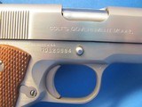 COLT MK IV, SERIES 70, GOVERNMENT MODEL, 9MM, 1911 STYLE STAINLESS STEEL PISTOL - 8 of 19