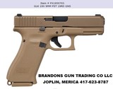 NEW GLOCK HIGH CAPACITY MODEL 19X SEMI AUTO 9MM DARK EARTH PISTOL - 1 of 2