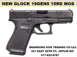 NEW GLOCK GEN 5 HIGH CAPACITY MODEL 19 MOS SEMI AUTO 9MM PISTOL - 1 of 2