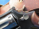 SMITH&WESSON DOUBLE ACTION 22LR PRE-17 K22 DOUBLE ACTION REVOLVER WITH REPURPOSED 1943 GI HOLSTER - 8 of 24