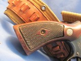 SMITH&WESSON DOUBLE ACTION 22LR PRE-17 K22 DOUBLE ACTION REVOLVER WITH REPURPOSED 1943 GI HOLSTER - 6 of 24