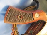 SMITH&WESSON DOUBLE ACTION 22LR PRE-17 K22 DOUBLE ACTION REVOLVER WITH REPURPOSED 1943 GI HOLSTER - 7 of 24