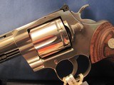 NEW COLT PYTHON 357 MAGNUM 6” SIX SHOT DOUBLE ACTION STAINLESS BLEM REVOLVER - 3 of 10