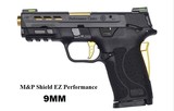 NEW S&W PC M&P9 SHIELD EZ PORTED GOLD 9MM SEMI AUTO PISTOL SKU 13227 - 1 of 1