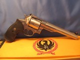 “1982” RUGER REDHAWK 44 MAGNUM DOUBLE ACTION STAINLESS STEEL WITH BOX AND ERA CORRECT PACHMYER GRIPS - 1 of 22