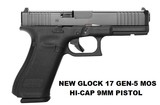 GLOCK MODEL 17 GEN5 MOS (MODULAR OPTIC SYSTEM) 9MM PISTOL - 1 of 1