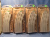 LOT OF (4) CMMG 22LR GREY 25 RD MAGAZINES for the AR15 Conversion