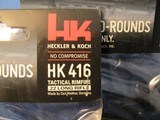 LOT OF (3) HK HECKLER & KOCH 22LR 20 RD MAGAZINES FOR HK 416 RIMFIRE ONLY - 3 of 3