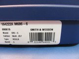 SMITH & WESSON 686-6 STAINLESS 357 MAGNUM DOUBLE ACTION 6-SHOT 4” REVOLVER 357MAG S&W - 20 of 20