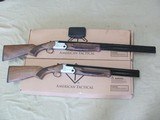 NEW CONSECUTIVE No ATI CRUSADER FIELD 12GA OVER UNDER ATI HUNTING/DEFENSE 28”20” SET - 1 of 6