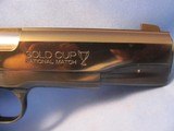 COLT GOLD CUP NATIONAL MATCH EL TENIENTE 38 SUPER 5” ROYAL BLUE SEMI AUTO PISTOL - 2 of 14