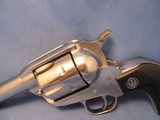 RUGER VAQUERO BRIGHT STAINLESS 45 LONG COLT SINGLE ACTION 6-SHOT 3.75” REVOLVER - 5 of 17