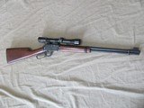 WINCHESTER 22 MAGNUM MODEL 9422M LEVER ACTION CARBINE MADE IN 1975 WITH ERA CORRECT WEAVER SCOPE - 1 of 22