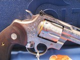 SPECIAL EDITION ENGRAVED COLT PYTHON STAINLESS STEEL 357 MAGNUM REVOLVER 357mag - 5 of 20