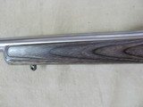 LEFT HANDED RUGER MARK II M77 25-06 BRIGHT STAINLESS LAMINATED STOCKED BOLT ACTION RIFLE - 6 of 19