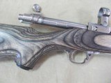 LEFT HANDED RUGER MARK II M77 25-06 BRIGHT STAINLESS LAMINATED STOCKED BOLT ACTION RIFLE - 9 of 19