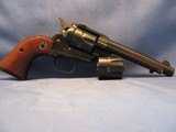 RUGER, SINGLE SIX, CONVERTIBLE 22LR-22MAG, SIX SHOT REVOLVER 1970 NON CONVERTED, FLAT TOP, 3 SCREW, PRE-WARNING - 1 of 21