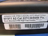ROCK ISLAND ARMORY RIA 1911 22TCM 1911 STYLE HIGH CAPACITY M1911 A2 PISTOL IN HARLEY DAVIDSON SCHEME - 17 of 17