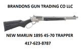 NEW STAINLESS STEEL MARLIN 1895 TRAPPER 45-70 16