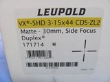 LEUPOLD VX-5HD 3-15X44 30MM CDS-ZL2 SIDE FOCUS DUPLEX SCOPE 171714 - 11 of 11