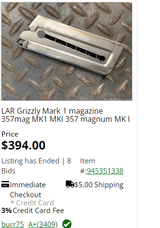 THIS IS A LAR GRIZZLY MK1 357 MAGNUM MAGAZINE 357MAG - 5 of 5