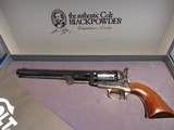 AN UNFIRED SIGNATURE SERIES SAM COLT 1851 NAVY BLACK POWDER 44 CALIBER REVOLVER WITH BOX - 1 of 22
