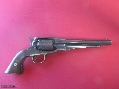 VERY RARE AND EXCELLENT SPECIMEN OF AN ANTIQUE 1858 NEW MODEL REMINGTON 36 CAL MFG JULY 1863