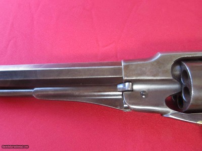 VERY RARE AND EXCELLENT SPECIMEN OF AN ANTIQUE 1858 NEW MODEL REMINGTON 36 CAL MFG JULY 1863 - Image 8 of 13