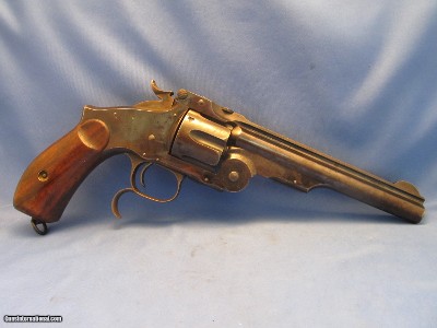 VERY RARE SPECIMEN OF AN ANTIQUE RUSSIAN MILITARY CONTRACT S&W MODEL 3 LUDWIG LOWEW & CO 44 CAL