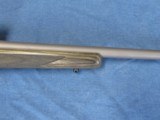 VERY NICE LEFT HAND RUGER M77 STAINLESS HAWKEYE 270 LAMINATED BOLT ACTION RIFLE WITH SCOPE - 11 of 16