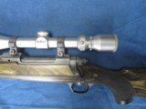 VERY NICE LEFT HAND RUGER M77 STAINLESS HAWKEYE 270 LAMINATED BOLT ACTION RIFLE WITH SCOPE - 5 of 16