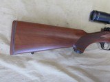 VERY NICE RUGER M77 HAWKEYE 7MM08 WOOD STOCKED BOLT ACTION RIFLE WITH SCOPE - 5 of 15