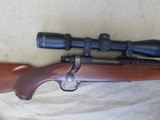 VERY NICE RUGER M77 HAWKEYE 7MM08 WOOD STOCKED BOLT ACTION RIFLE WITH SCOPE - 4 of 15