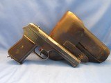 BROUGHT-BACK WWII CZ38 CESKA ZBROJOVKA AKC SPOL V PRAZE 380ACP PISTOL AND HOLSTER