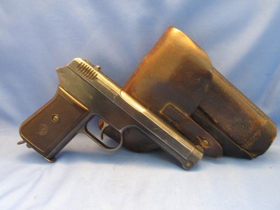 BROUGHT-BACK WWII CZ38 CESKA ZBROJOVKA AKC SPOL V PRAZE 380ACP PISTOL AND HOLSTER