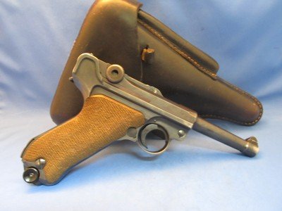 ALL MATCHING 1939 GERMAN BYF MAUSER P08 9MM PISTOL WITH ERA HOLSTER