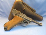 ALL MATCHING 1939 GERMAN BYF MAUSER P08 9MM PISTOL WITH ERA HOLSTER