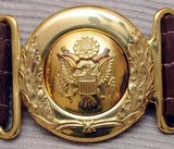 WWII Brown U.S. General Officer's Belt Rig & M1911 Pistol Holster - 4 of 15