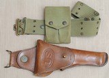 1914 pistol belt rig with eagle snaps made by Mills, Holster by Rock Island Arsenal - 1 of 14
