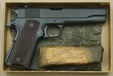 Factory NIB 1944 Remington Rand 1911A1 Pistol with 1962 NRA DCM sales Slip