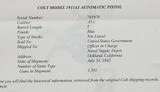 Colt M1911A1 1942Shipped to US Navy in Oakland CA - 3 of 14