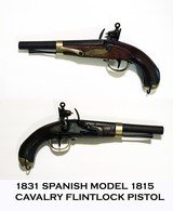 SPANISH MODEL 1815 CAVALRY FLINTLOCK PISTOL - 1 of 1