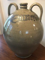 Ovoid 4 Gallon Jug Large Cobalt Rattlesnake One of a Kind North Carolina Art Pottery signed - 1 of 4