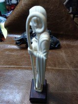 Asian carved Ivory Doctors Doll on stand 10 inches total 1800's LQQK Rare - 4 of 4
