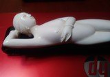 Asian carved Ivory Doctors Doll on stand 10 inches total 1800's LQQK Rare - 2 of 4