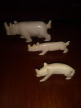 African Ivory Animal carvings (5) plus a freebie {Injured) - 4 of 6