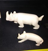 African Ivory Animal carvings (5) plus a freebie {Injured) - 3 of 6