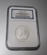 Sunken Treasure Coin1859-0 Seated Liberty half dollar from SS Republic Graded by NGC with DVD story - 1 of 6