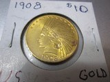 1908 UnitedStates $10.00 Indian gold PieceHigh grade un-circulated .4838 ounce fine gold - 3 of 4
